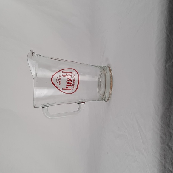 SOLD RARE Vintage Glass Pearl Fine Lager Beer Pitcher - Picture 2 of 6